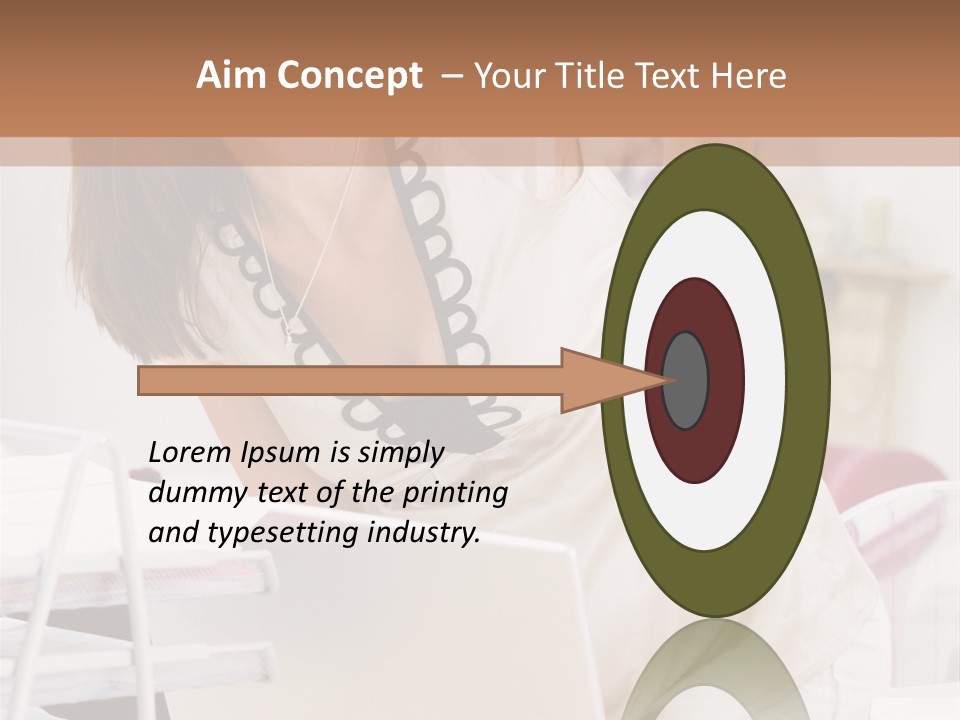 Pregnant Woman In Home Office With A Sore Back PowerPoint Template