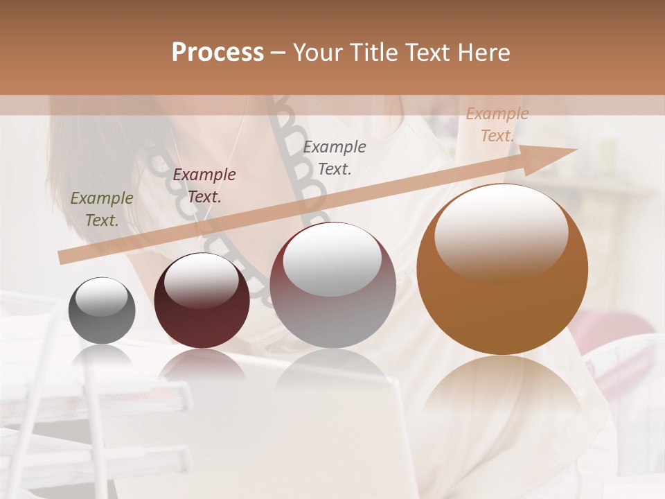 Pregnant Woman In Home Office With A Sore Back PowerPoint Template