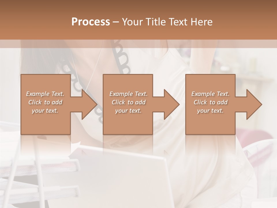 Pregnant Woman In Home Office With A Sore Back PowerPoint Template
