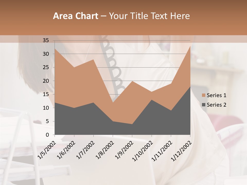 Pregnant Woman In Home Office With A Sore Back PowerPoint Template