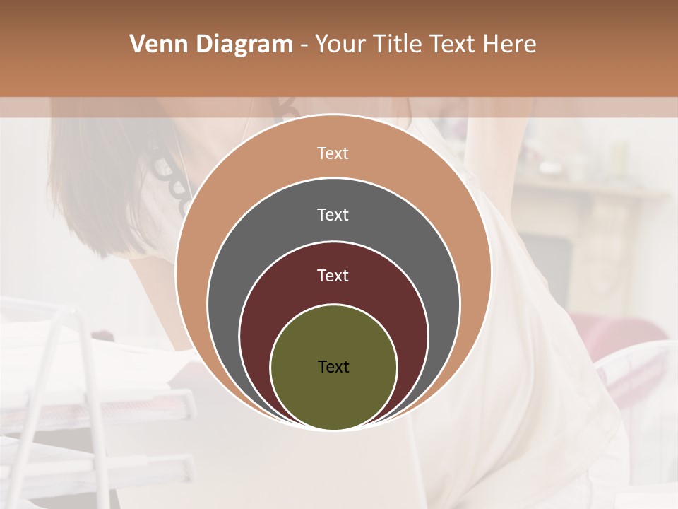 Pregnant Woman In Home Office With A Sore Back PowerPoint Template