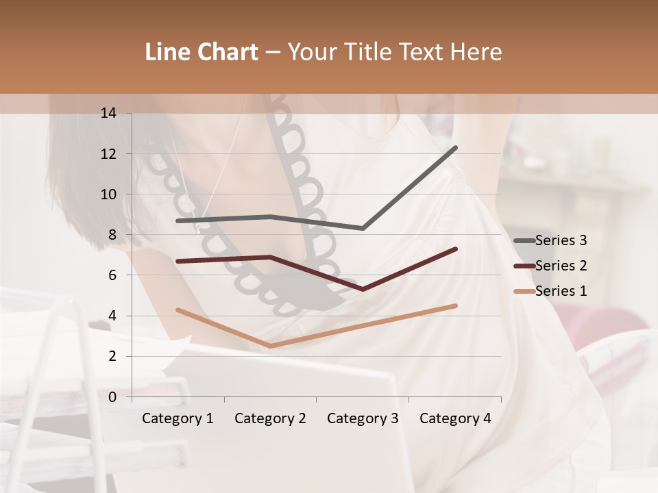 Pregnant Woman In Home Office With A Sore Back PowerPoint Template