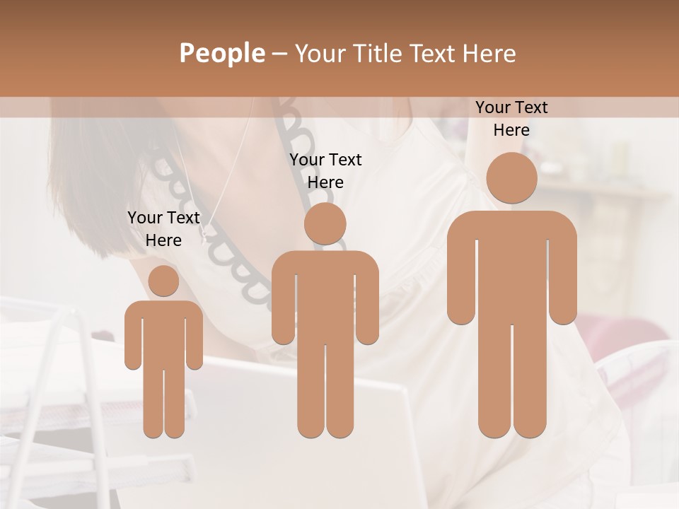 Pregnant Woman In Home Office With A Sore Back PowerPoint Template