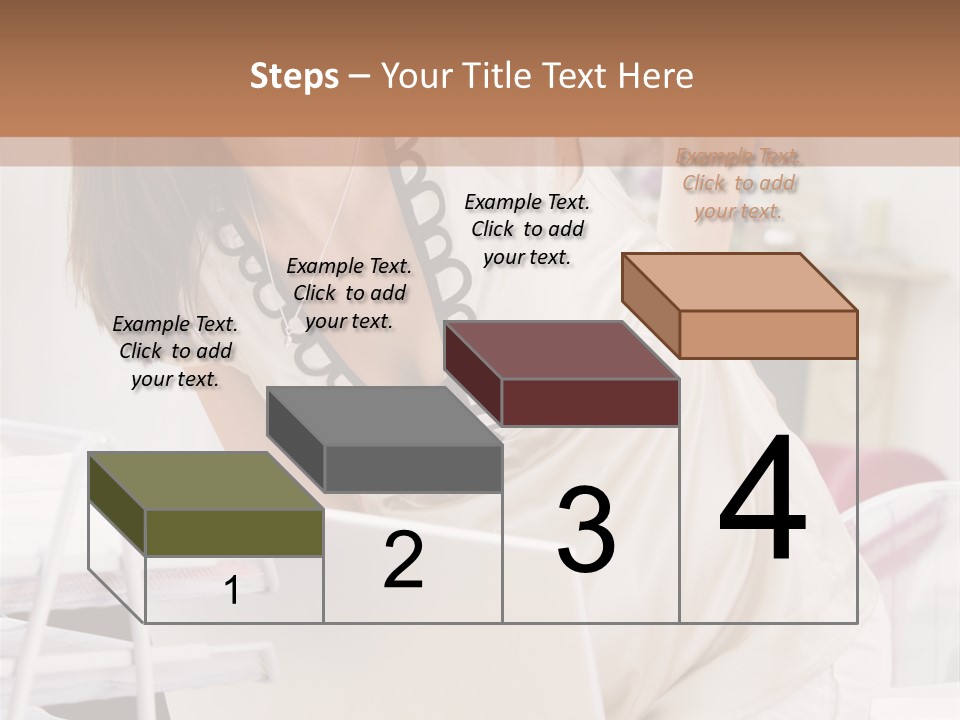 Pregnant Woman In Home Office With A Sore Back PowerPoint Template