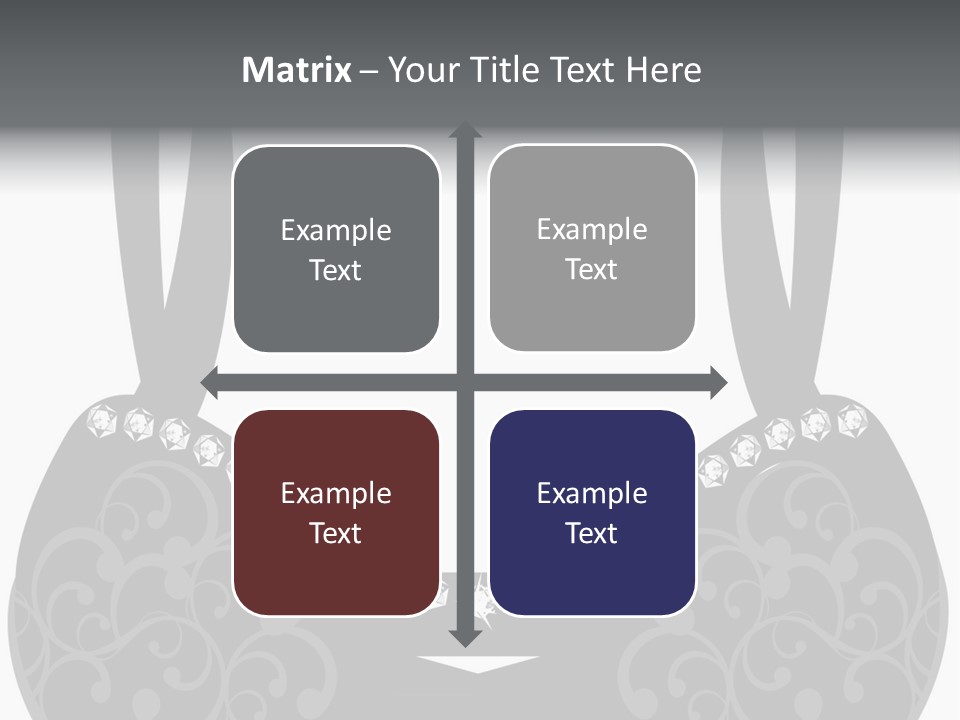 Black Lingerie Stock Vector Illustration: PowerPoint Template