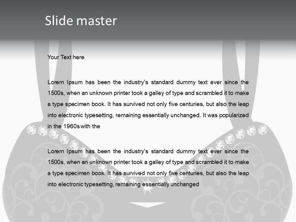 Black Lingerie Stock Vector Illustration: PowerPoint Template