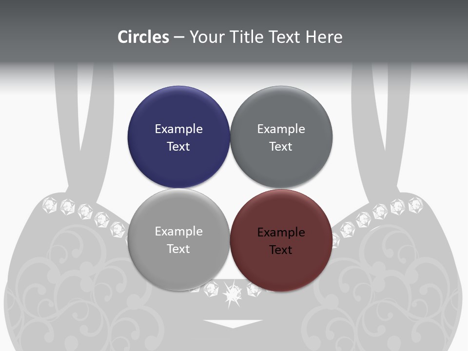 Black Lingerie Stock Vector Illustration: PowerPoint Template