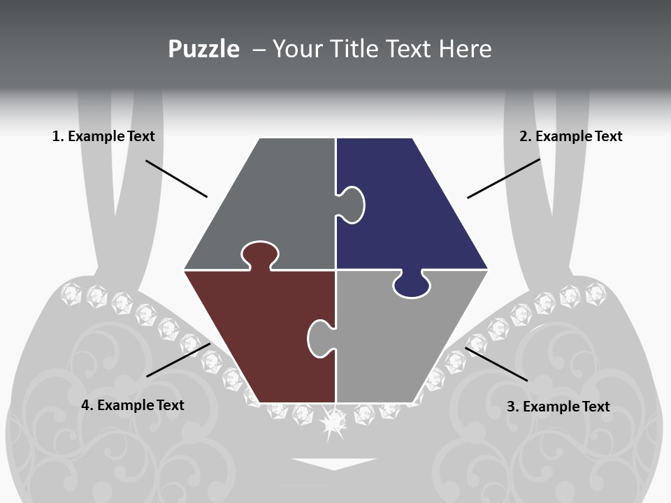 Black Lingerie Stock Vector Illustration: PowerPoint Template