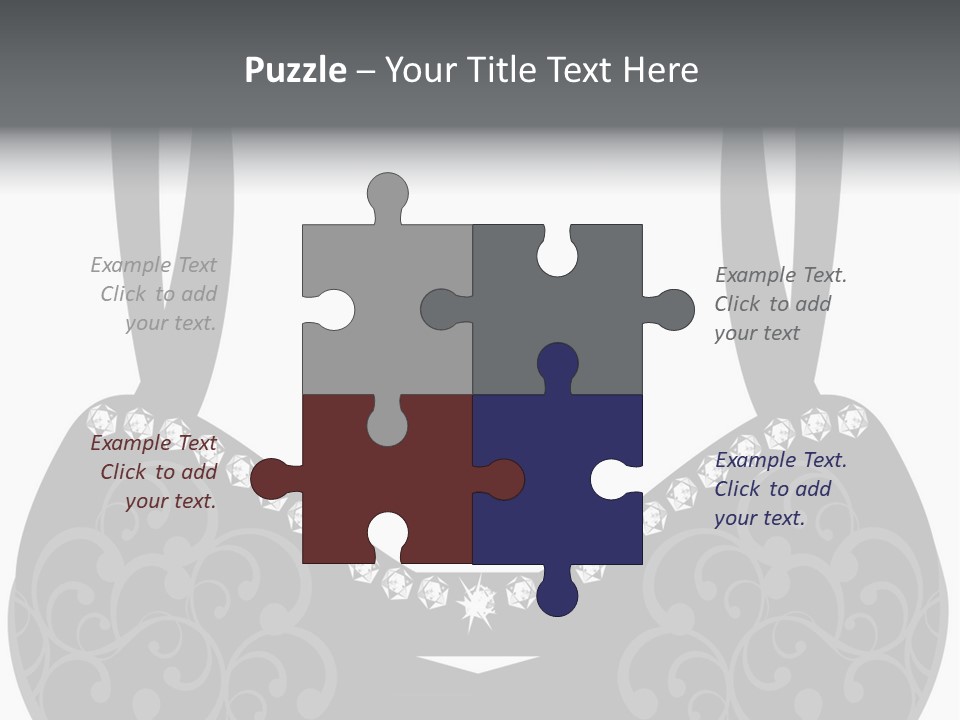 Black Lingerie Stock Vector Illustration: PowerPoint Template