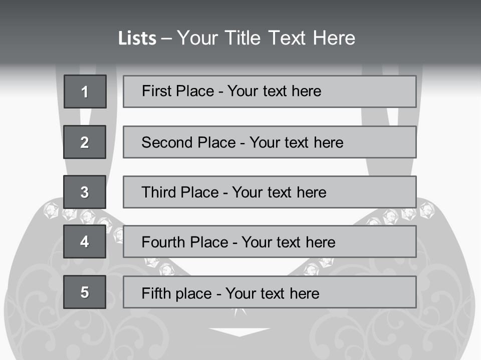 Black Lingerie Stock Vector Illustration: PowerPoint Template