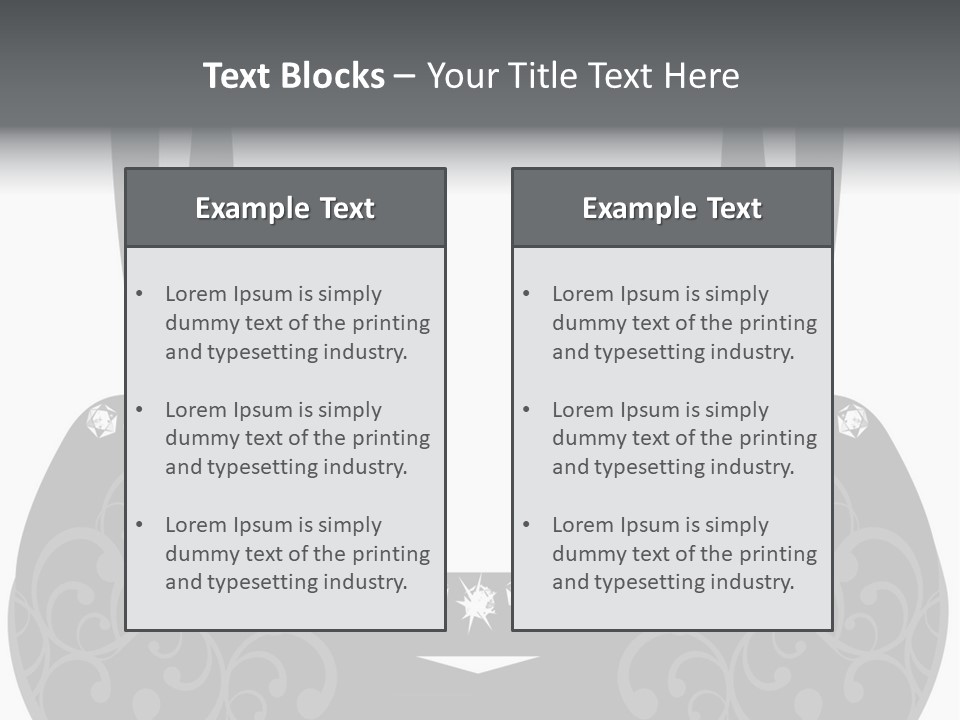Black Lingerie Stock Vector Illustration: PowerPoint Template