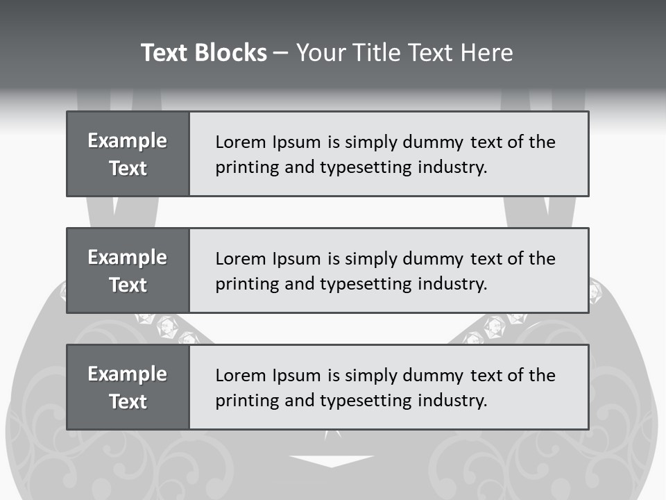 Black Lingerie Stock Vector Illustration: PowerPoint Template