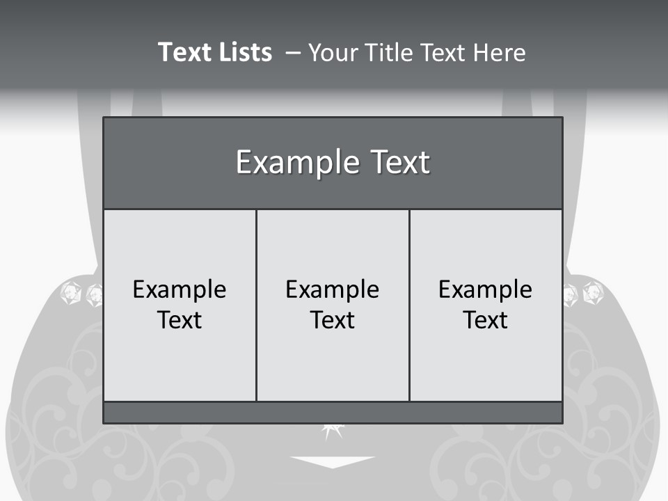 Black Lingerie Stock Vector Illustration: PowerPoint Template