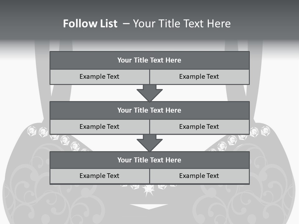 Black Lingerie Stock Vector Illustration: PowerPoint Template