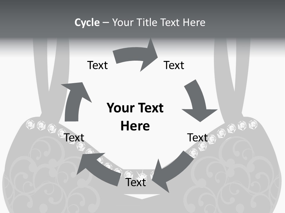 Black Lingerie Stock Vector Illustration: PowerPoint Template