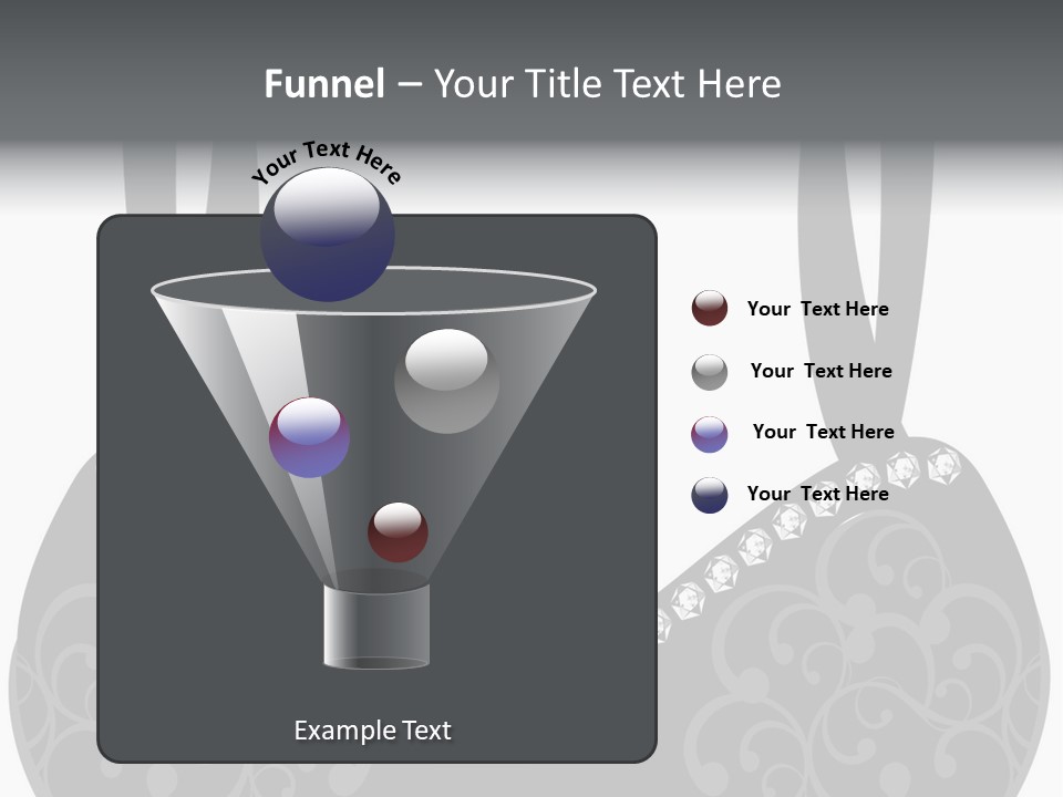 Black Lingerie Stock Vector Illustration: PowerPoint Template