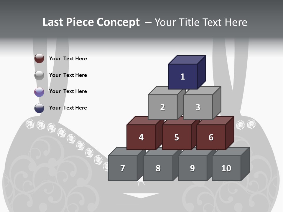 Black Lingerie Stock Vector Illustration: PowerPoint Template