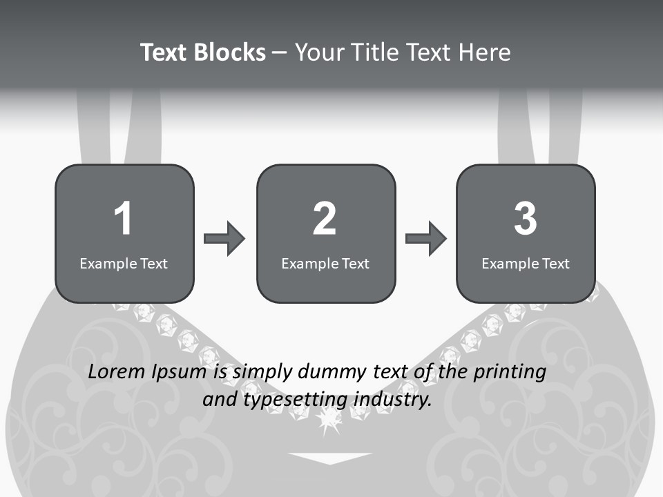 Black Lingerie Stock Vector Illustration: PowerPoint Template