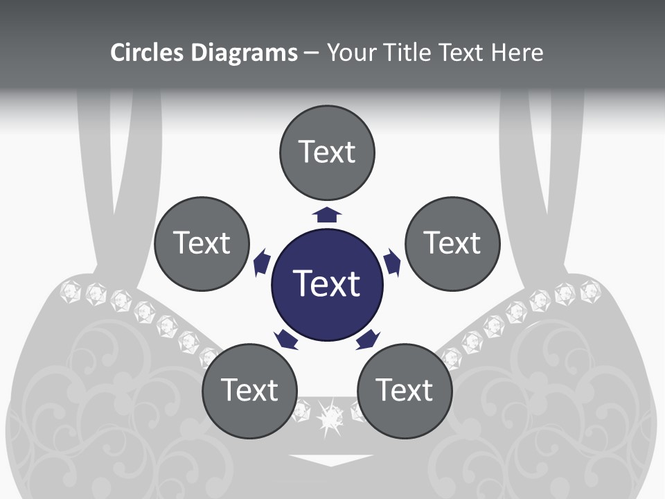 Black Lingerie Stock Vector Illustration: PowerPoint Template