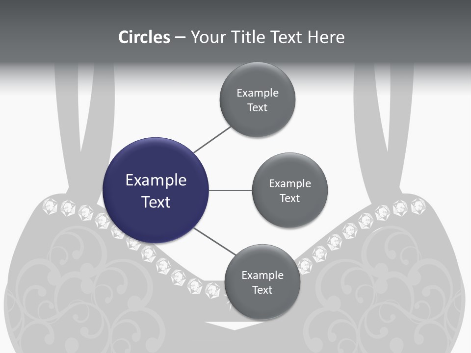 Black Lingerie Stock Vector Illustration: PowerPoint Template