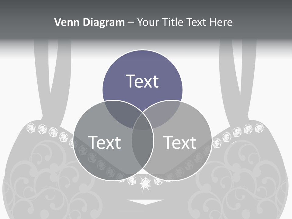 Black Lingerie Stock Vector Illustration: PowerPoint Template