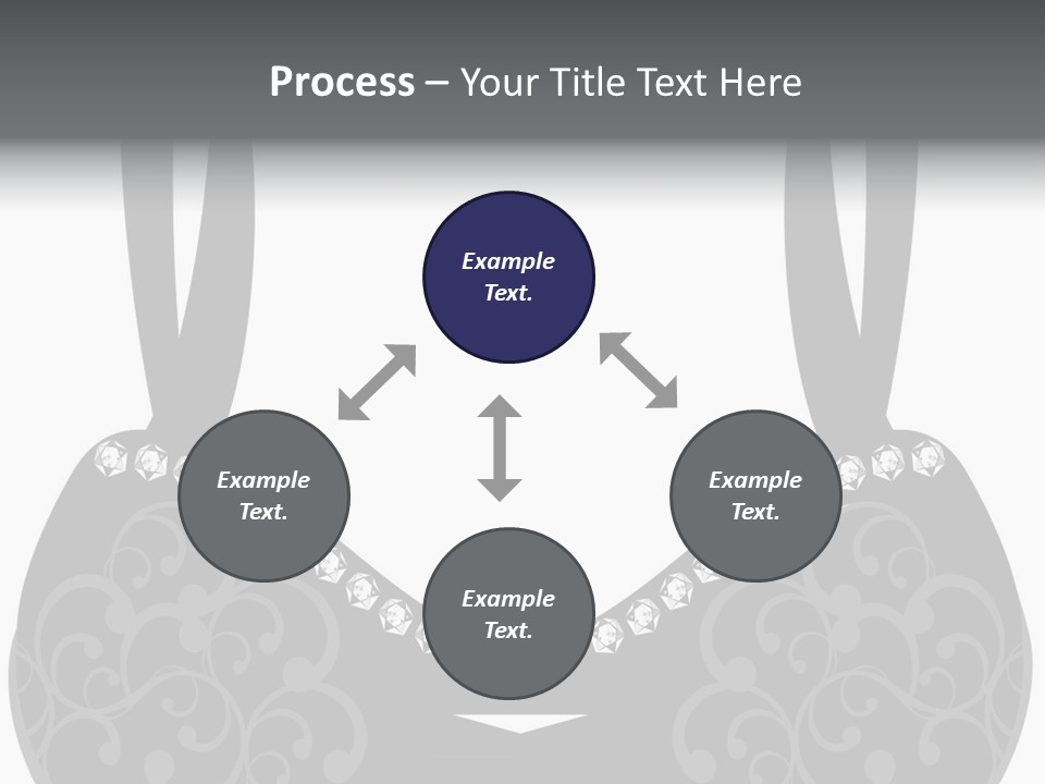 Black Lingerie Stock Vector Illustration: PowerPoint Template