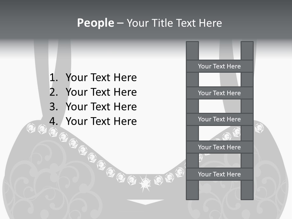 Black Lingerie Stock Vector Illustration: PowerPoint Template