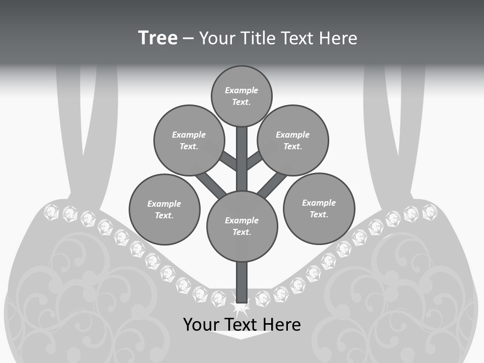 Black Lingerie Stock Vector Illustration: PowerPoint Template