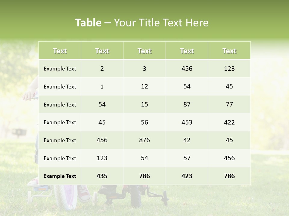 Brother And Sister Outdoors On Bicycles Smiling PowerPoint Template