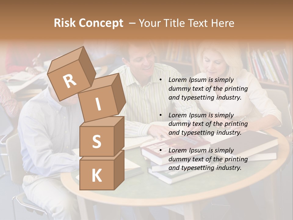 A Group Of People Sitting Around A Table With Books PowerPoint Template