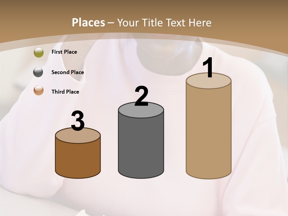 Mature Female Student Looking Confusion In Class PowerPoint Template