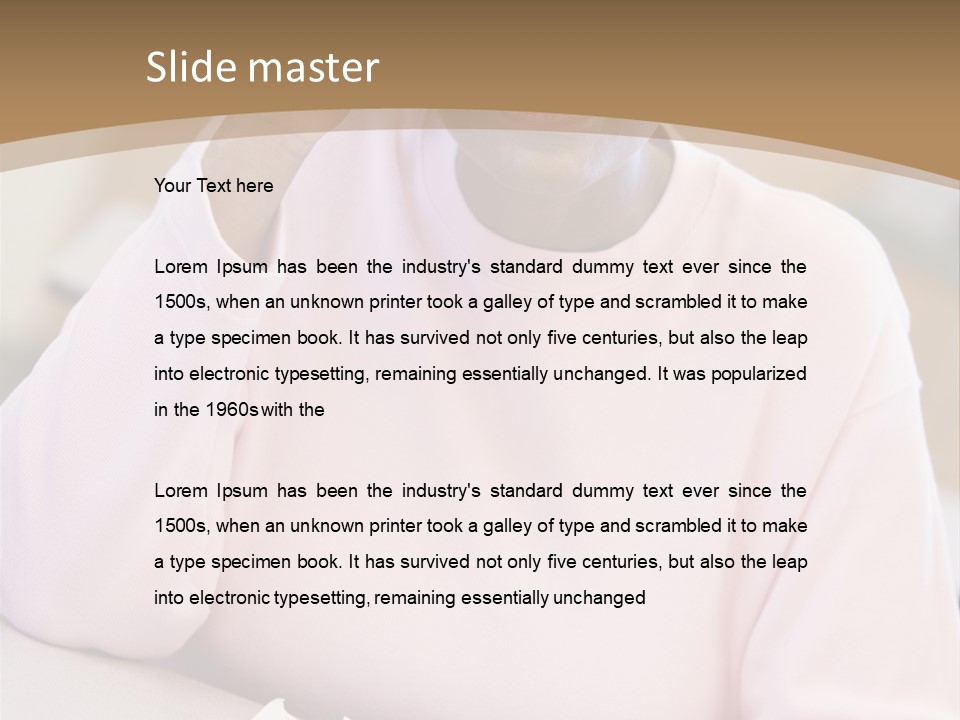 Mature Female Student Looking Confusion In Class PowerPoint Template