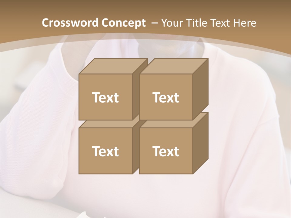 Mature Female Student Looking Confusion In Class PowerPoint Template