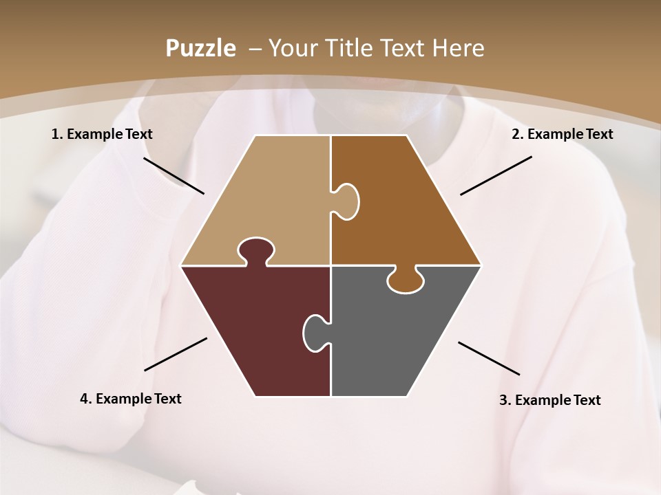 Mature Female Student Looking Confusion In Class PowerPoint Template