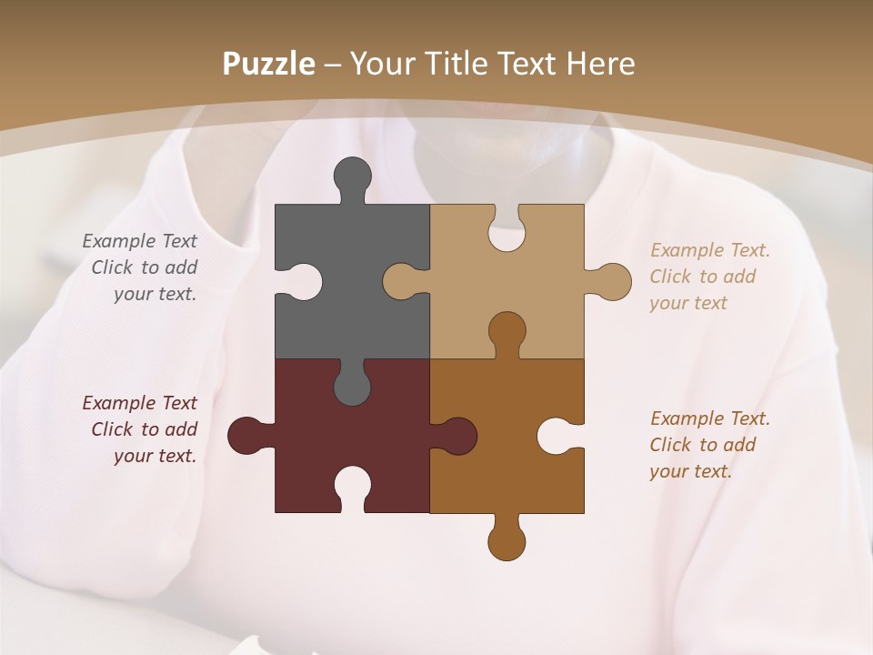 Mature Female Student Looking Confusion In Class PowerPoint Template