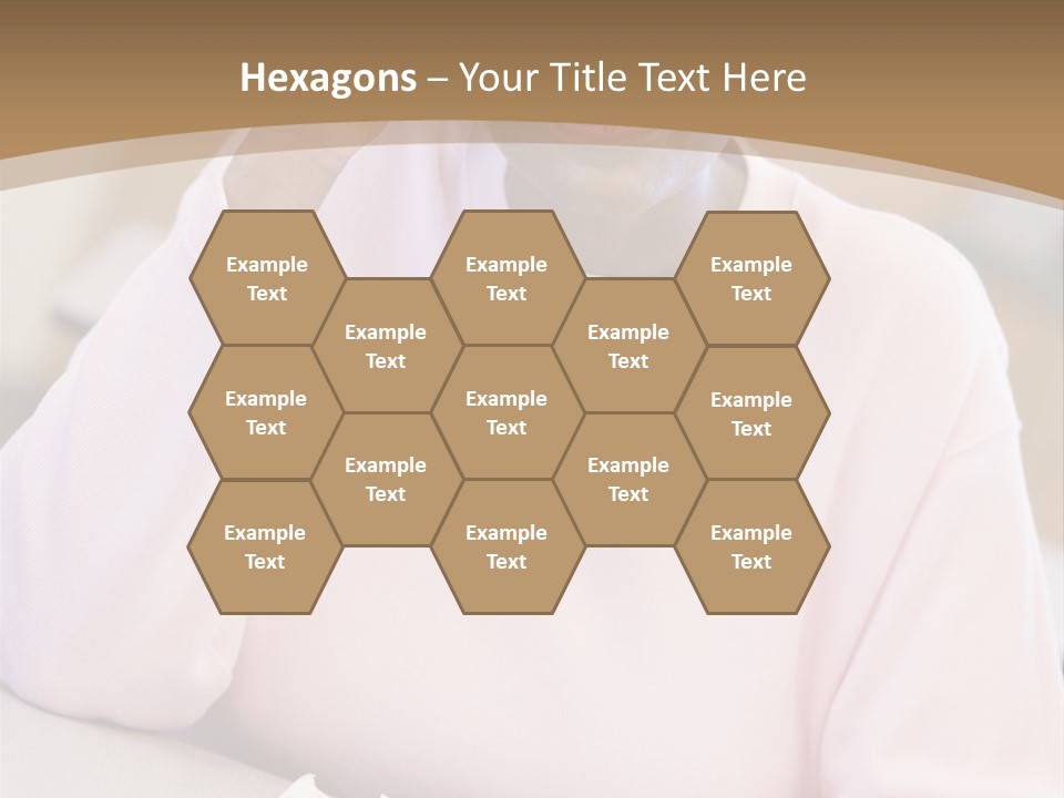 Mature Female Student Looking Confusion In Class PowerPoint Template