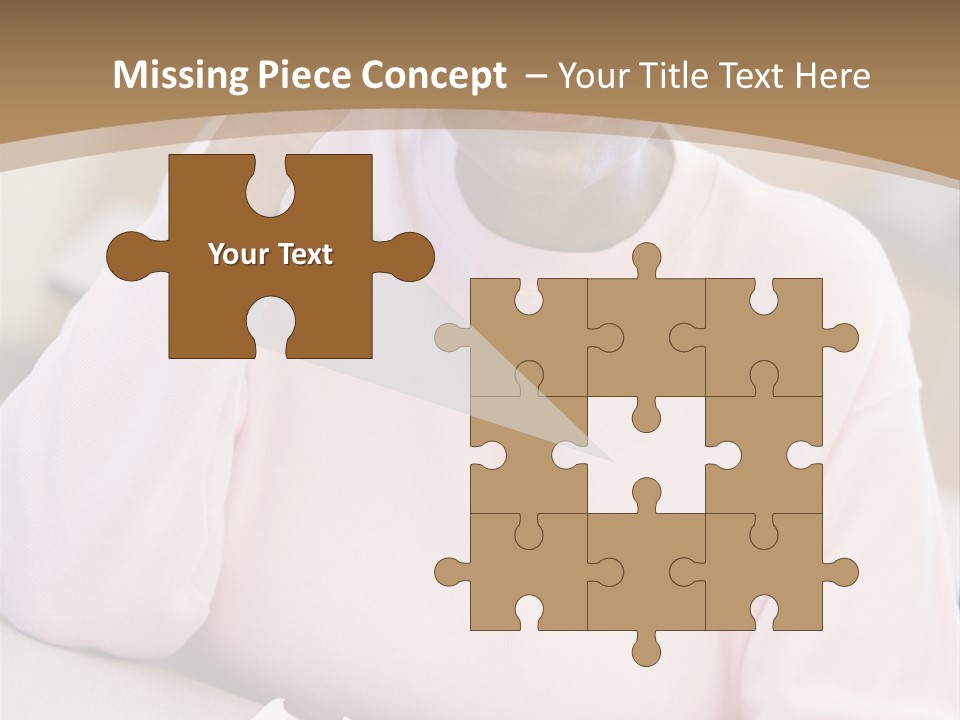 Mature Female Student Looking Confusion In Class PowerPoint Template