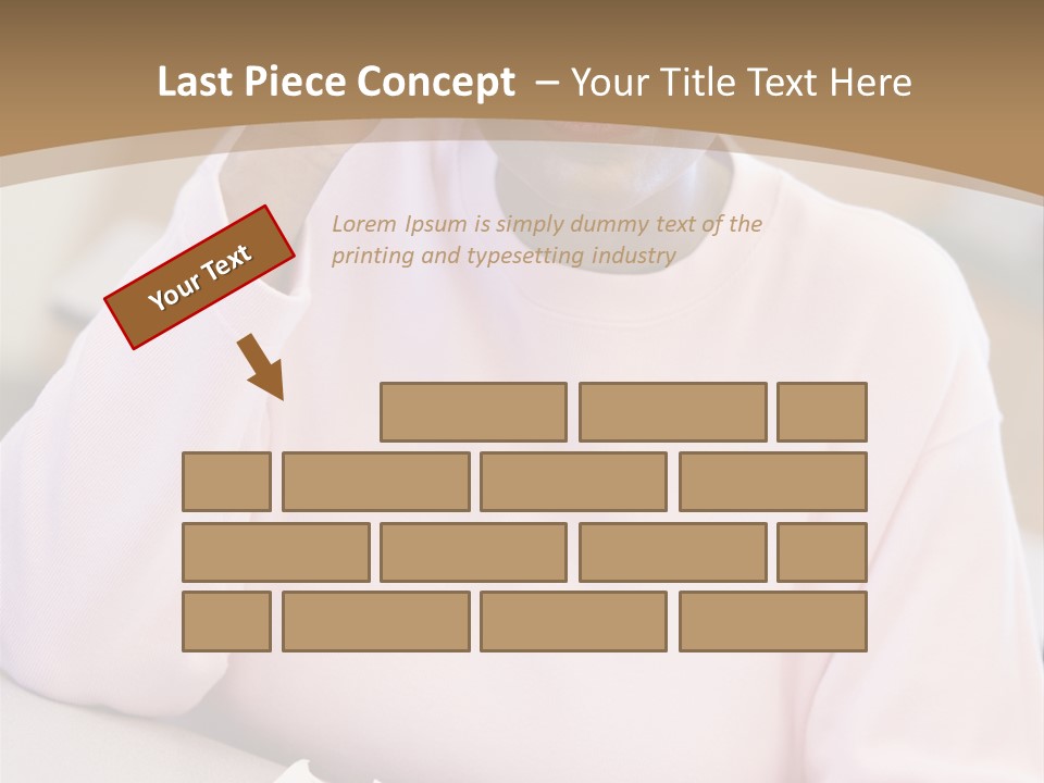 Mature Female Student Looking Confusion In Class PowerPoint Template