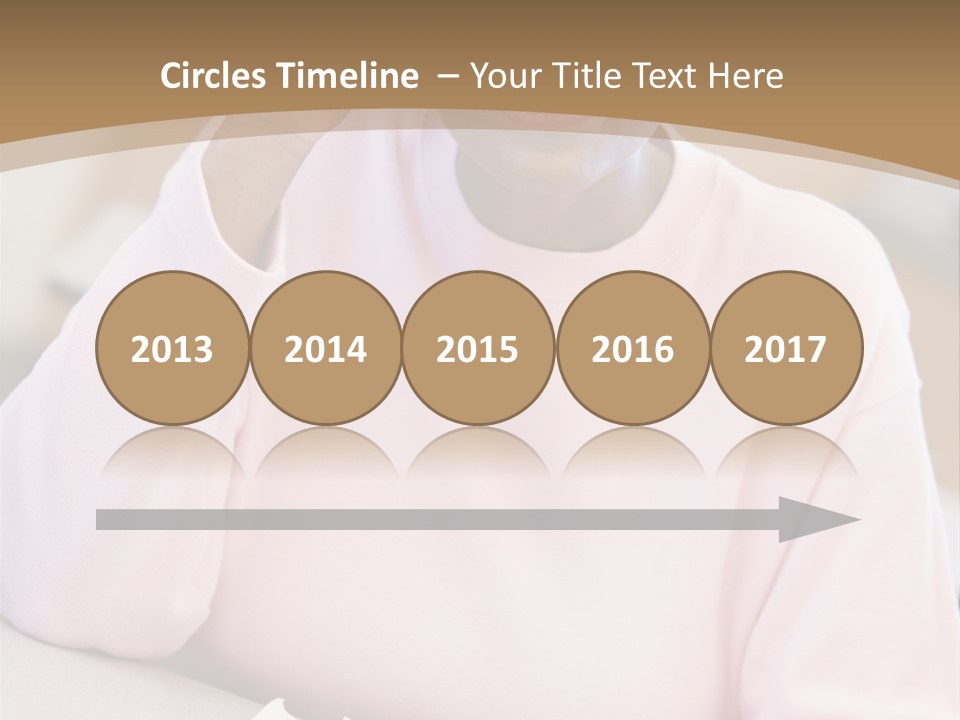 Mature Female Student Looking Confusion In Class PowerPoint Template