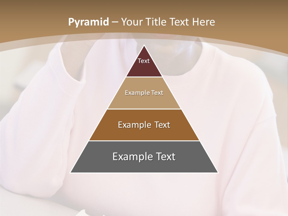 Mature Female Student Looking Confusion In Class PowerPoint Template