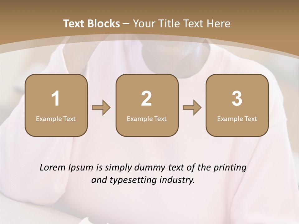 Mature Female Student Looking Confusion In Class PowerPoint Template
