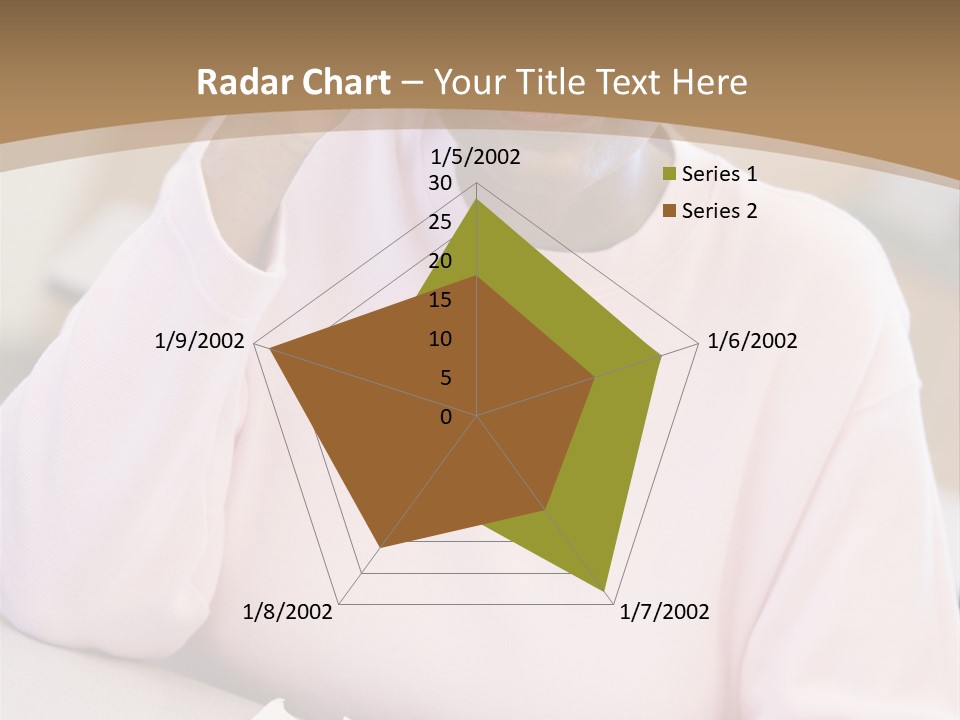 Mature Female Student Looking Confusion In Class PowerPoint Template