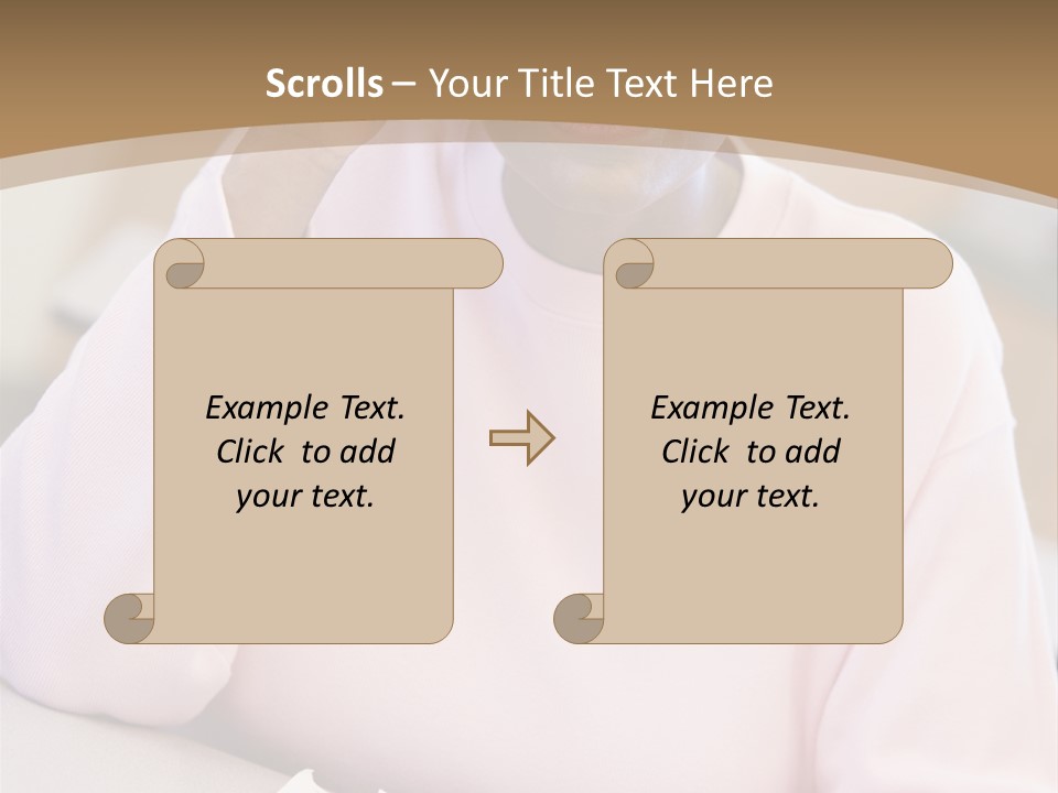 Mature Female Student Looking Confusion In Class PowerPoint Template