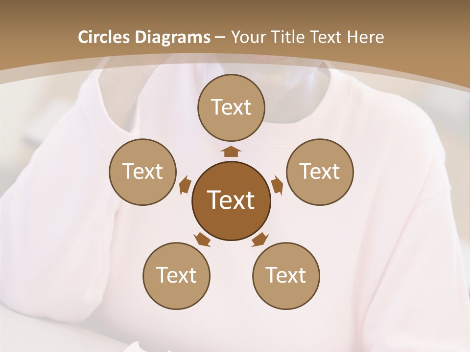 Mature Female Student Looking Confusion In Class PowerPoint Template