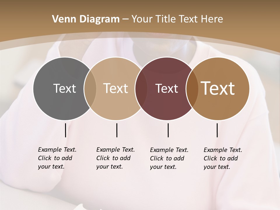 Mature Female Student Looking Confusion In Class PowerPoint Template