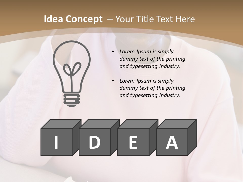 Mature Female Student Looking Confusion In Class PowerPoint Template