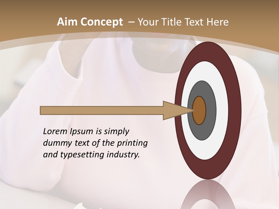 Mature Female Student Looking Confusion In Class PowerPoint Template