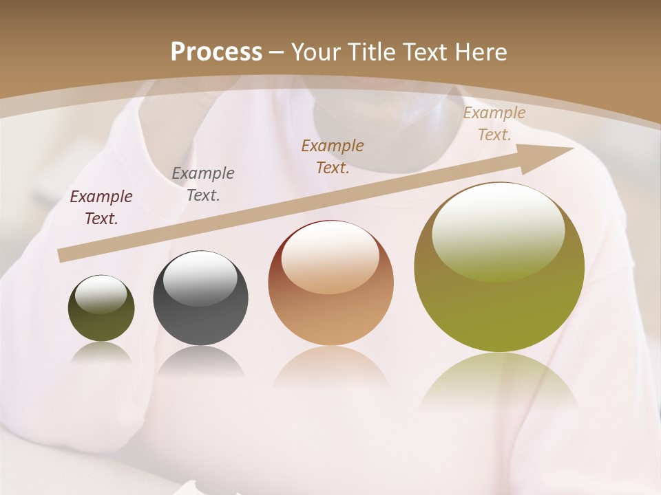 Mature Female Student Looking Confusion In Class PowerPoint Template