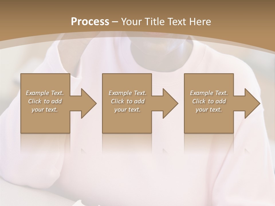 Mature Female Student Looking Confusion In Class PowerPoint Template