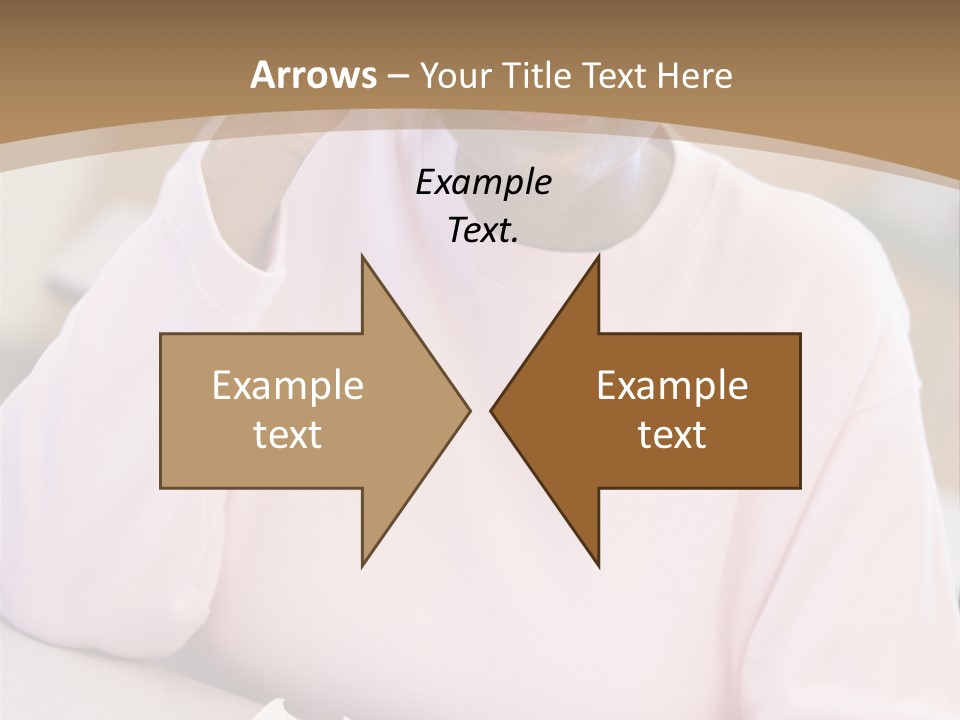 Mature Female Student Looking Confusion In Class PowerPoint Template